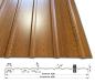 Preview: Wandblech T-7W Golden Oak - Holzoptik - 25 µm Polyesterbeschichtung - mit Querschnitt